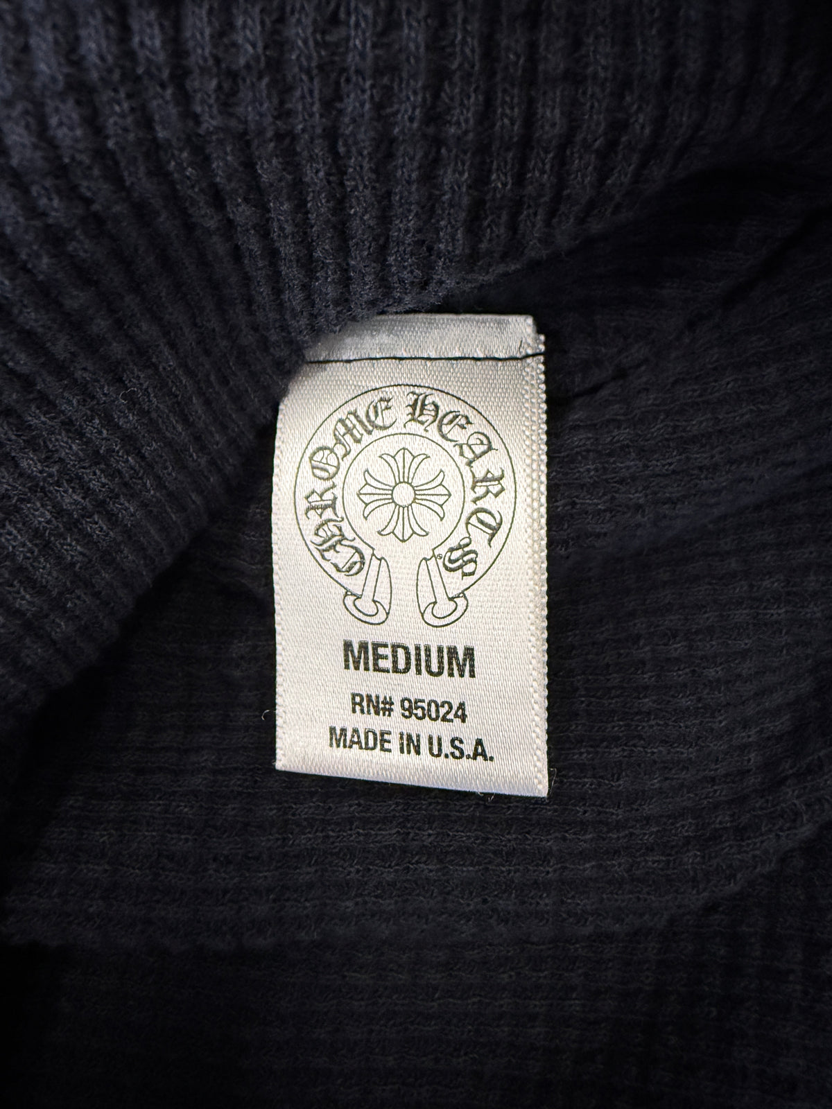 CHROME HEARTS THERMAL LINED HORSESHOE ZIP UP HOODIE