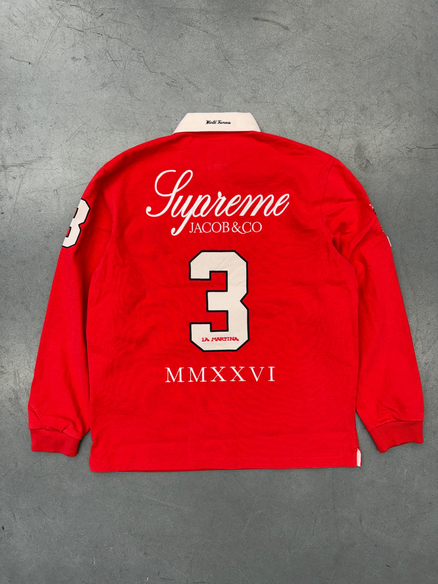SS26 SUPREME LA MARTINA JACOB & CO RUGBY LS SHIRT