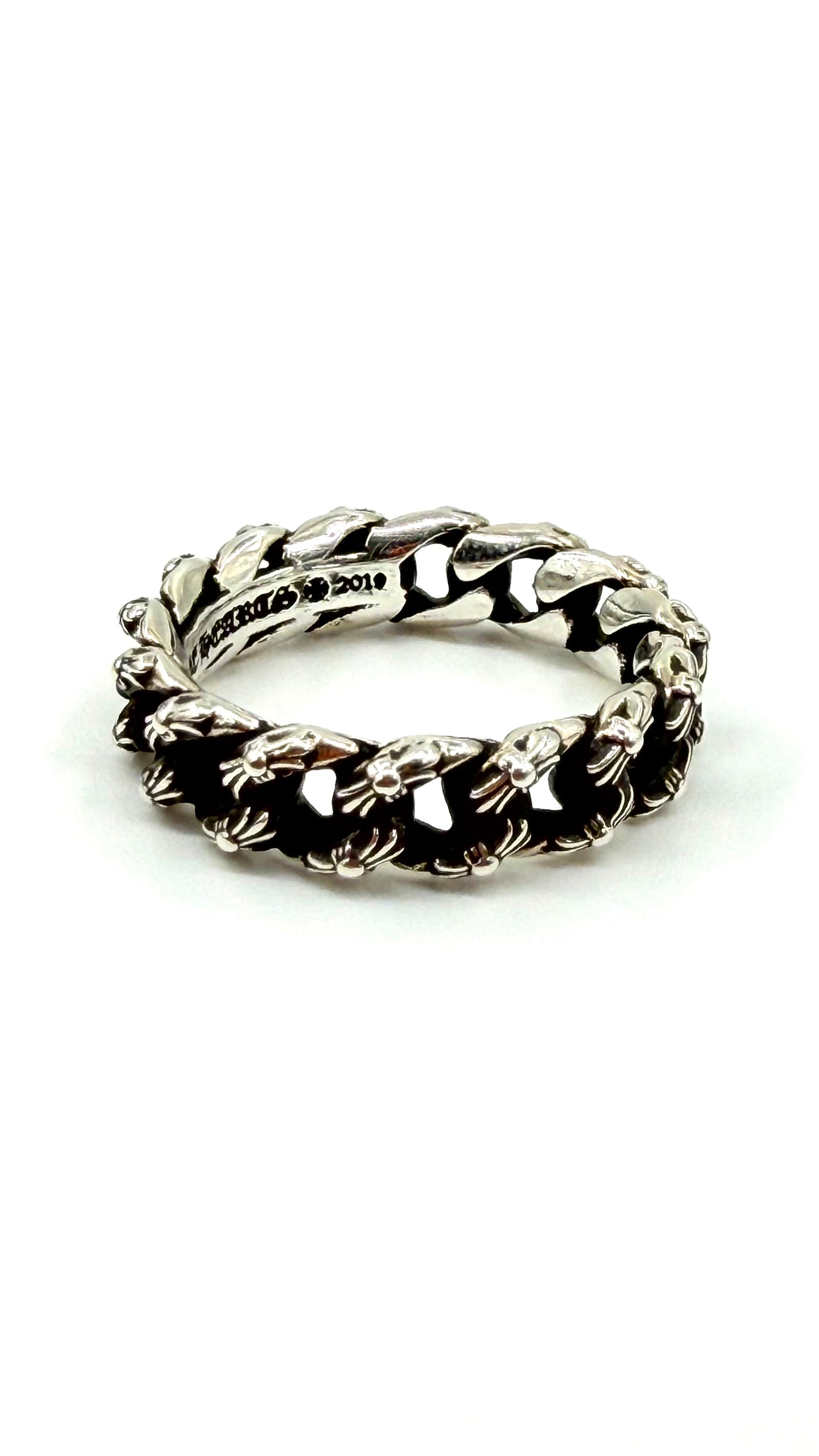 CHROME HEARTS SMALL SILVER EXTRA FANCY RING