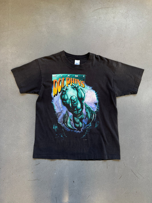 1994 MIAMI DOLPHINS SUPERHERO TEE (SALEM SPORTSWEAR TAG)