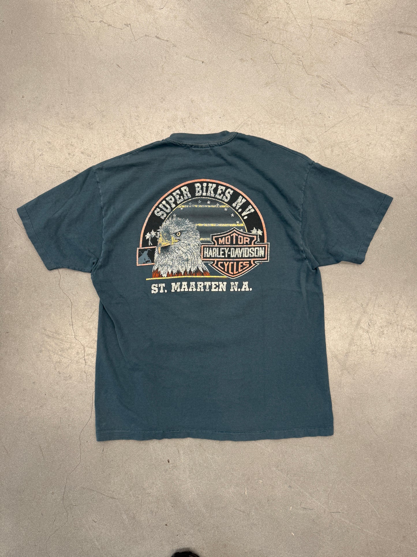 1994 HARLEY DAVIDSON ST. MAARTEN N.A. CHROME FEVER TEE