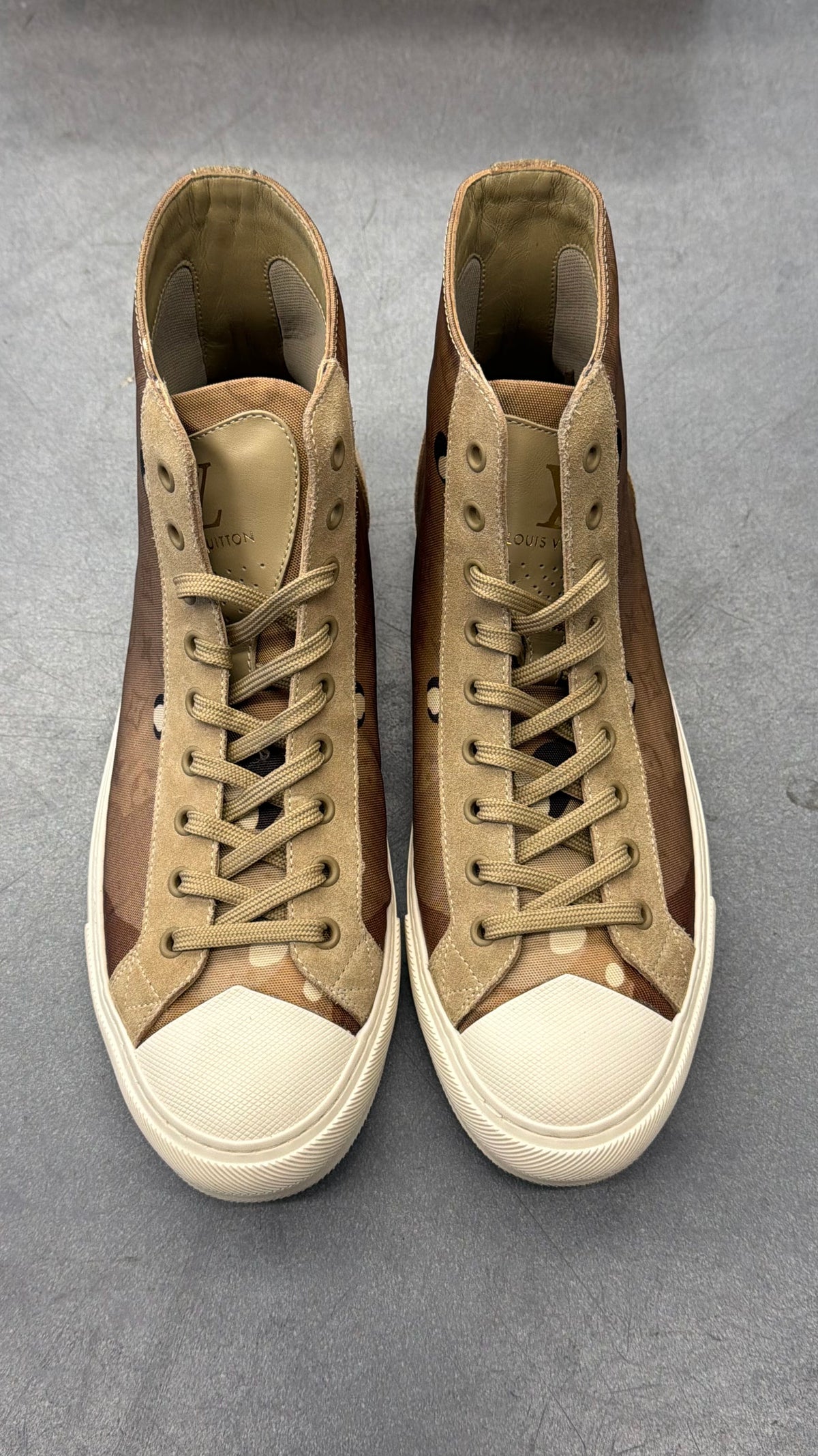 LOUIS VUITTON TATTOO MONOGRAM ANKLE SNEAKERS