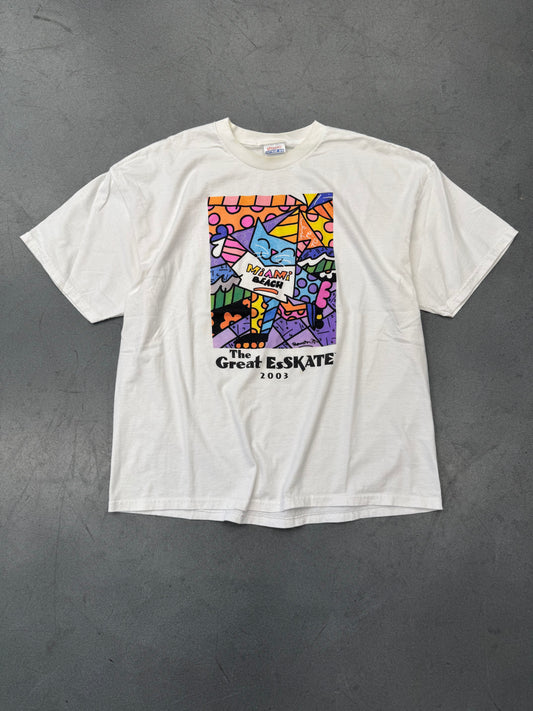 2003 MIAMI BEACH THE GREAT ESSKATE BRITTO TEE (HANES HEAVYWEIGHT TAG)