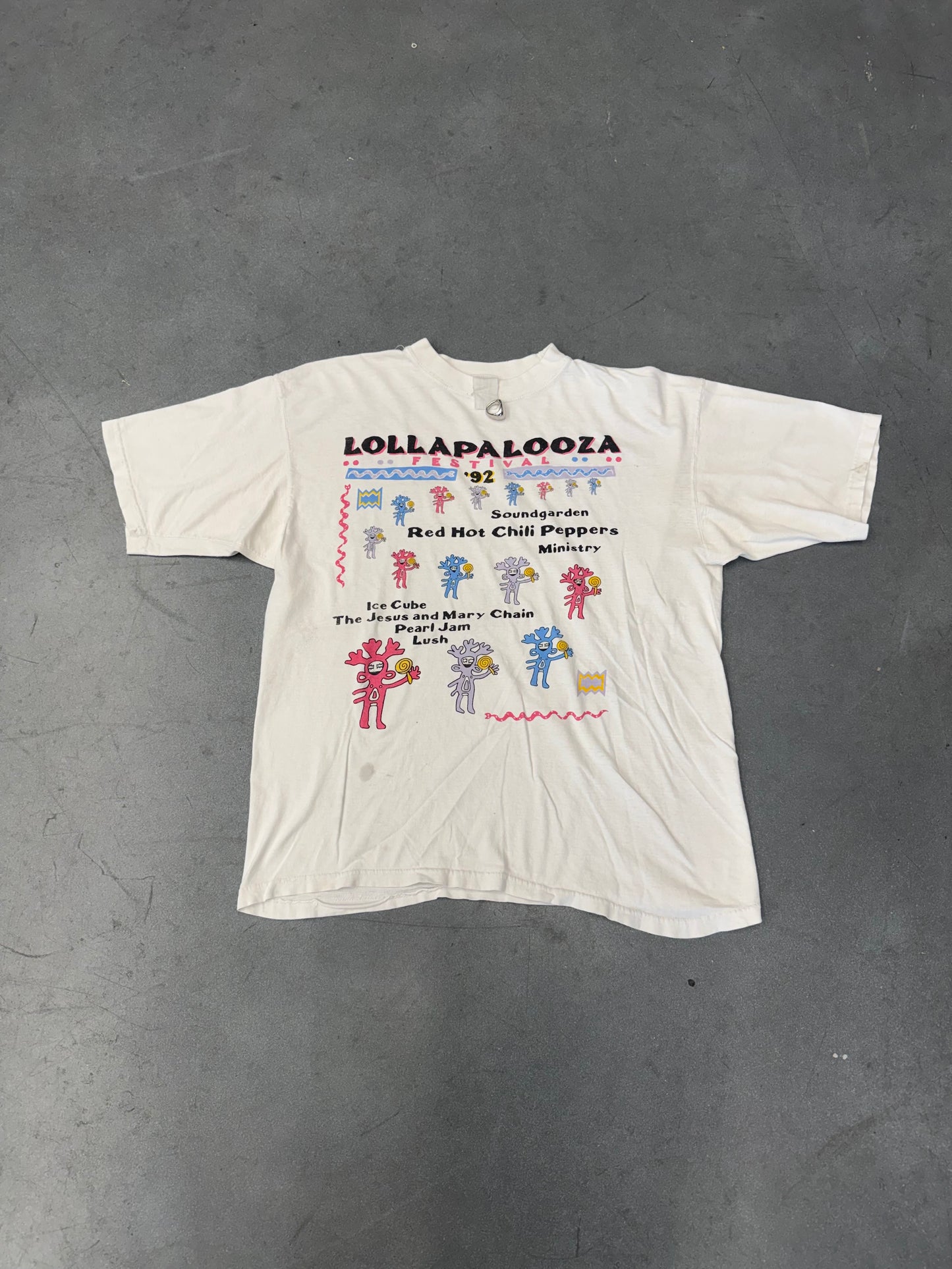 1992 LOLLAPALOOZA FESTIVAL TOUR TEE (FADED TAG)