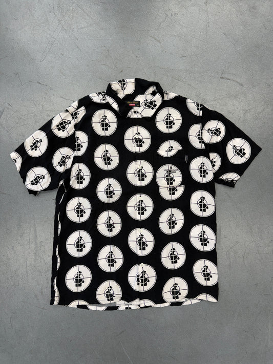 SS18 SUPEME X UNDERCOVER PUBLIC ENEMY S/S BUTTON UP