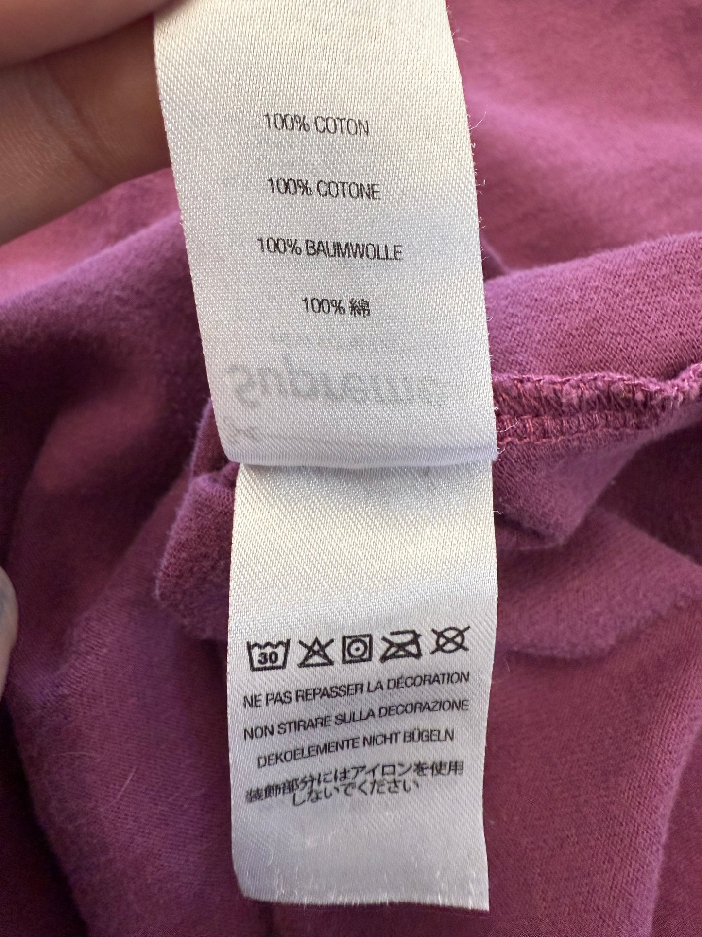 SUPREME SMALL BOX TEE - BURGUNDY