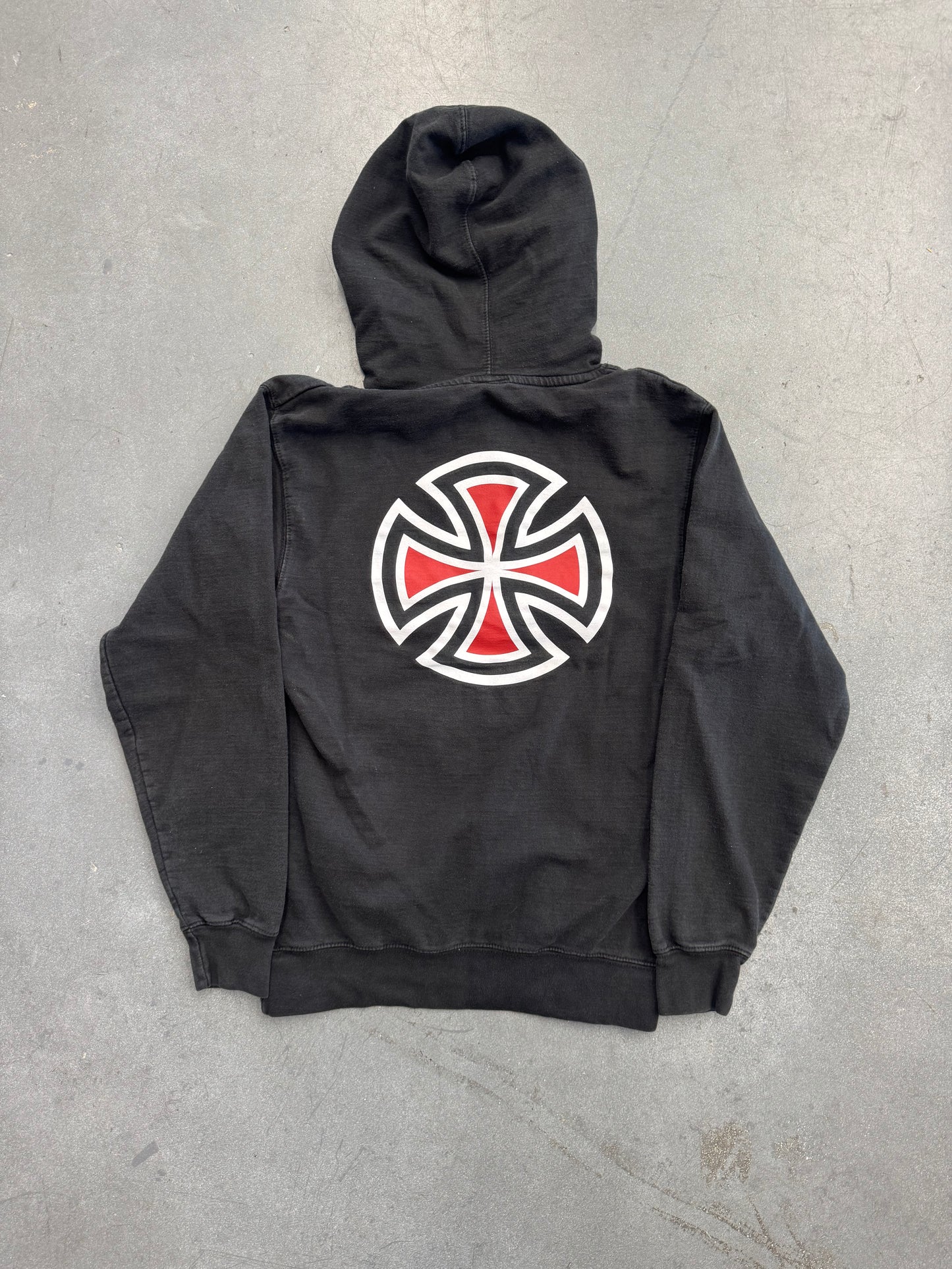 Y2K INDEPENDENT TRUCK COMPANY IRON CROSS LOGO PULLOVER HOODIE