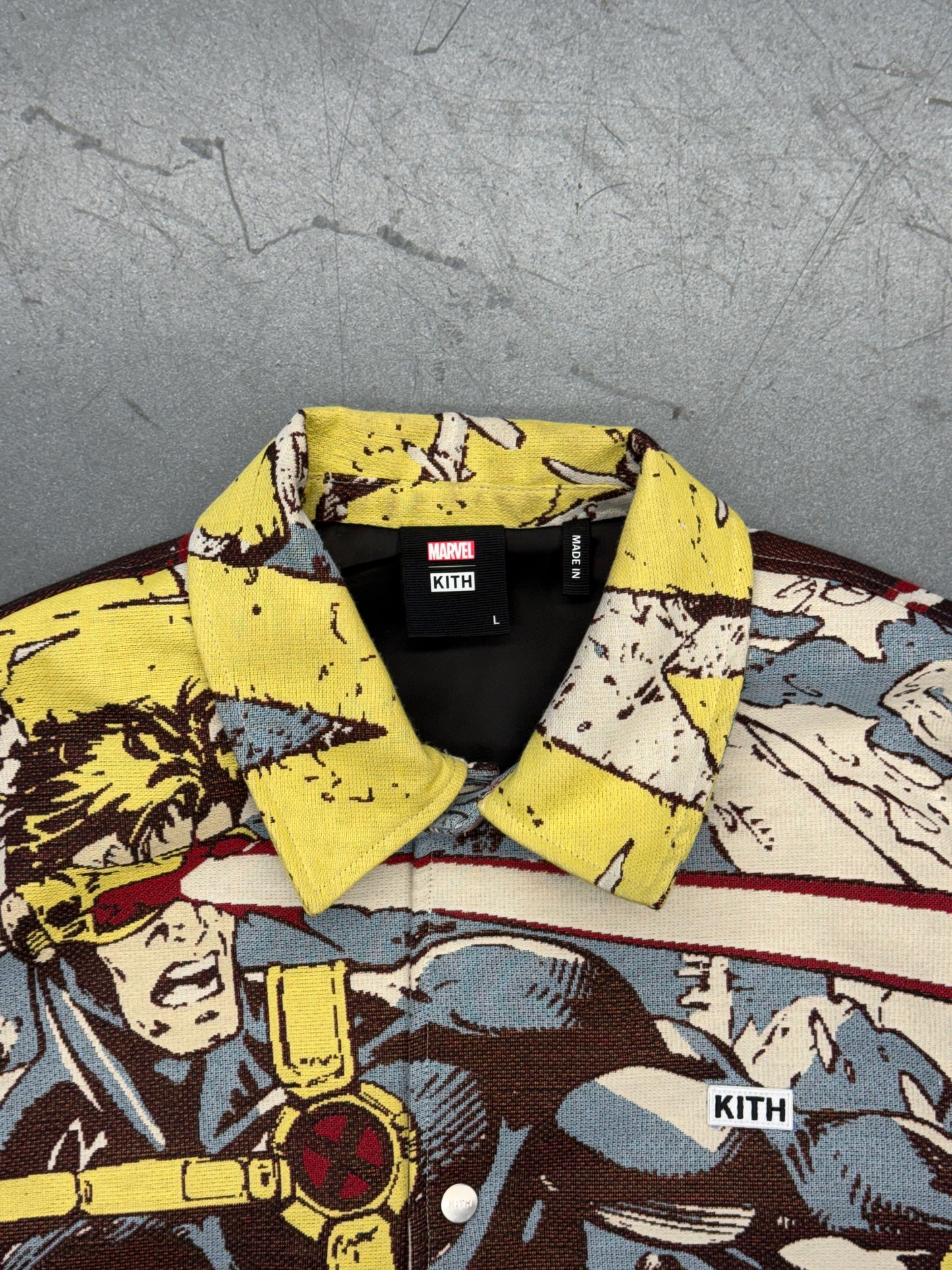 KITH MARVEL X-MEN TAPESTRY COACHES JACKET