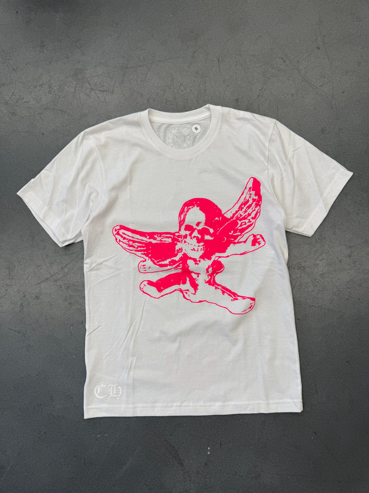 CHROME HEARTS FOTI TEE - WHITE/PINK