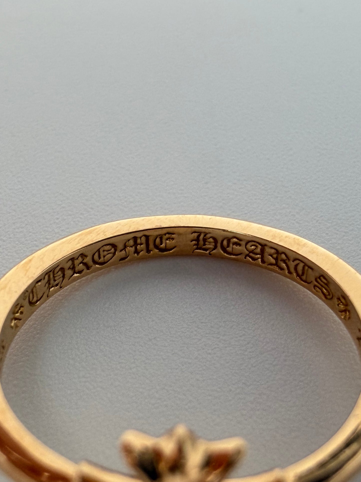 CHROME HEARTS GOLD BUBBLEGUM PLUS RING