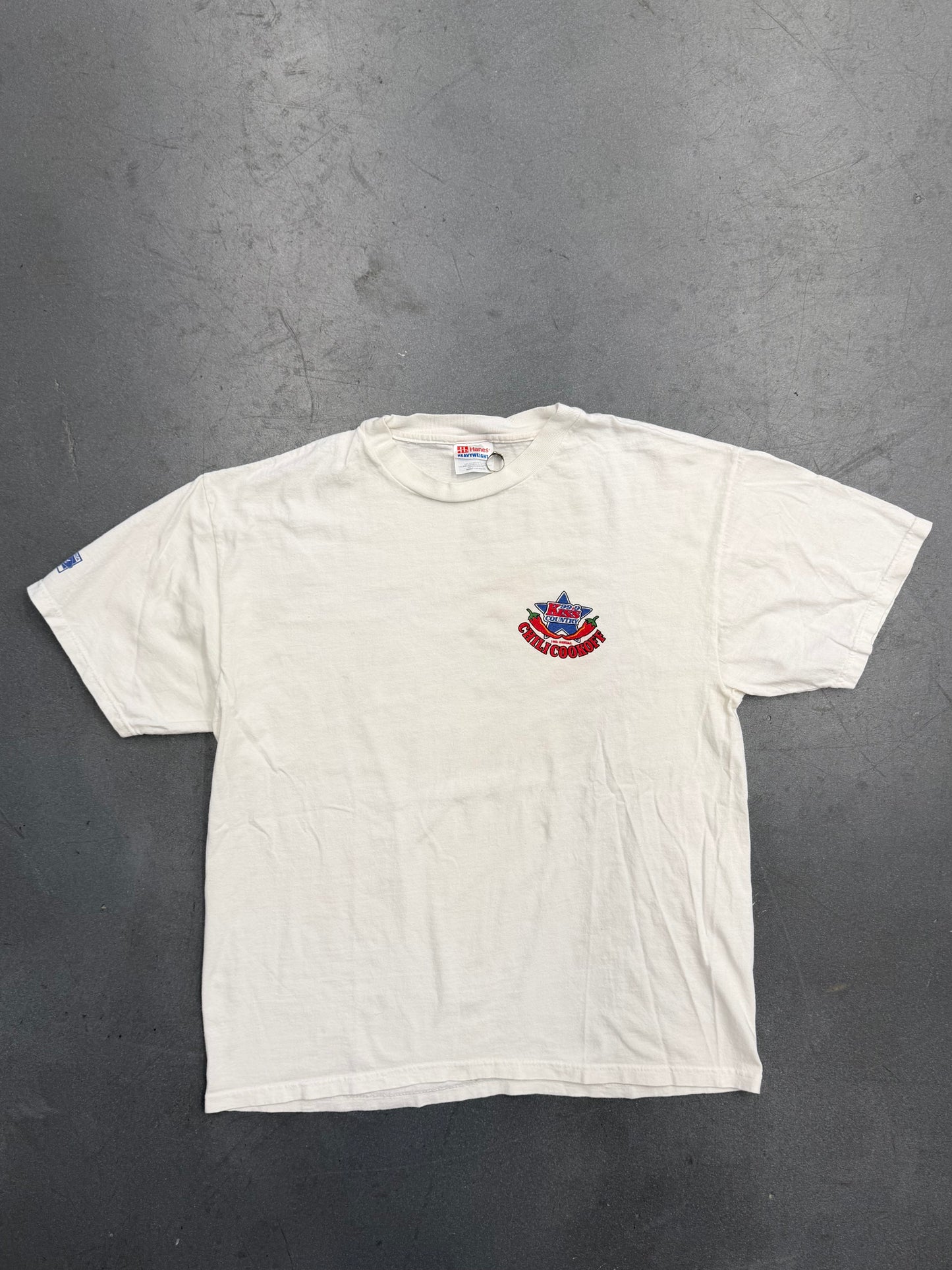 Y2K 99.9 KISS COUNTRY CHILI COOKOFF TEE (HANES HEAVYWEIGHT TAG)