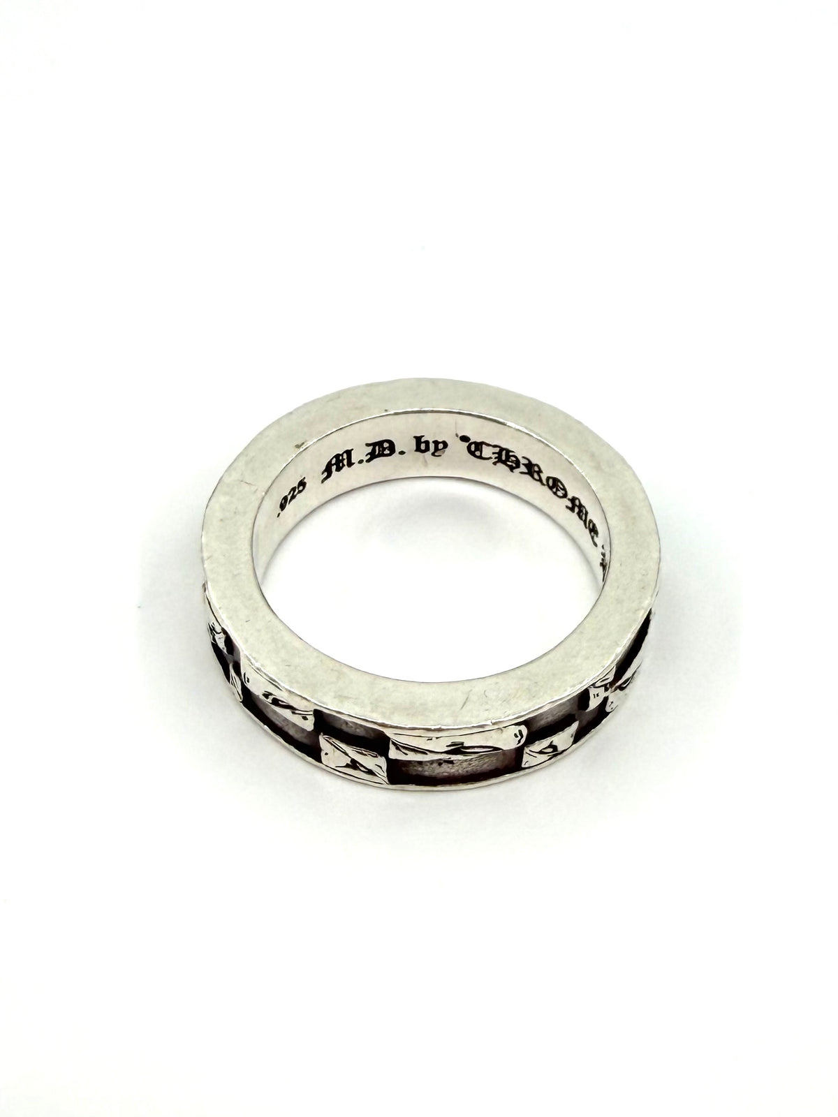 CHROME HEARTS MATTY BOY 99 EYES SILVER SPACER RING