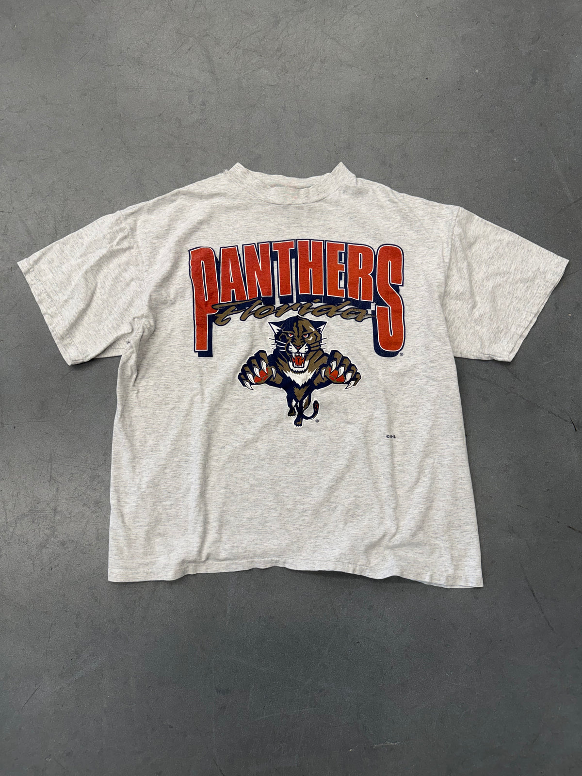 90S FLORIDA PANTHERS NHL LEAPING CAT TEE (LOGO 7 TAG)