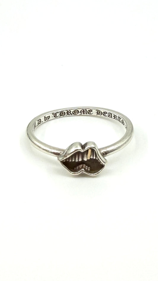 CHROME HEARTS MATTY BOY BUBBLE GUM SILVER RING - 6.5