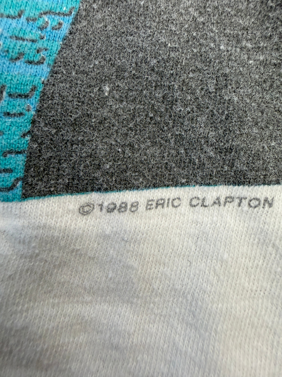 1988 ERIC CLAPTON BIG E TEE (MADE IN USA TAG)