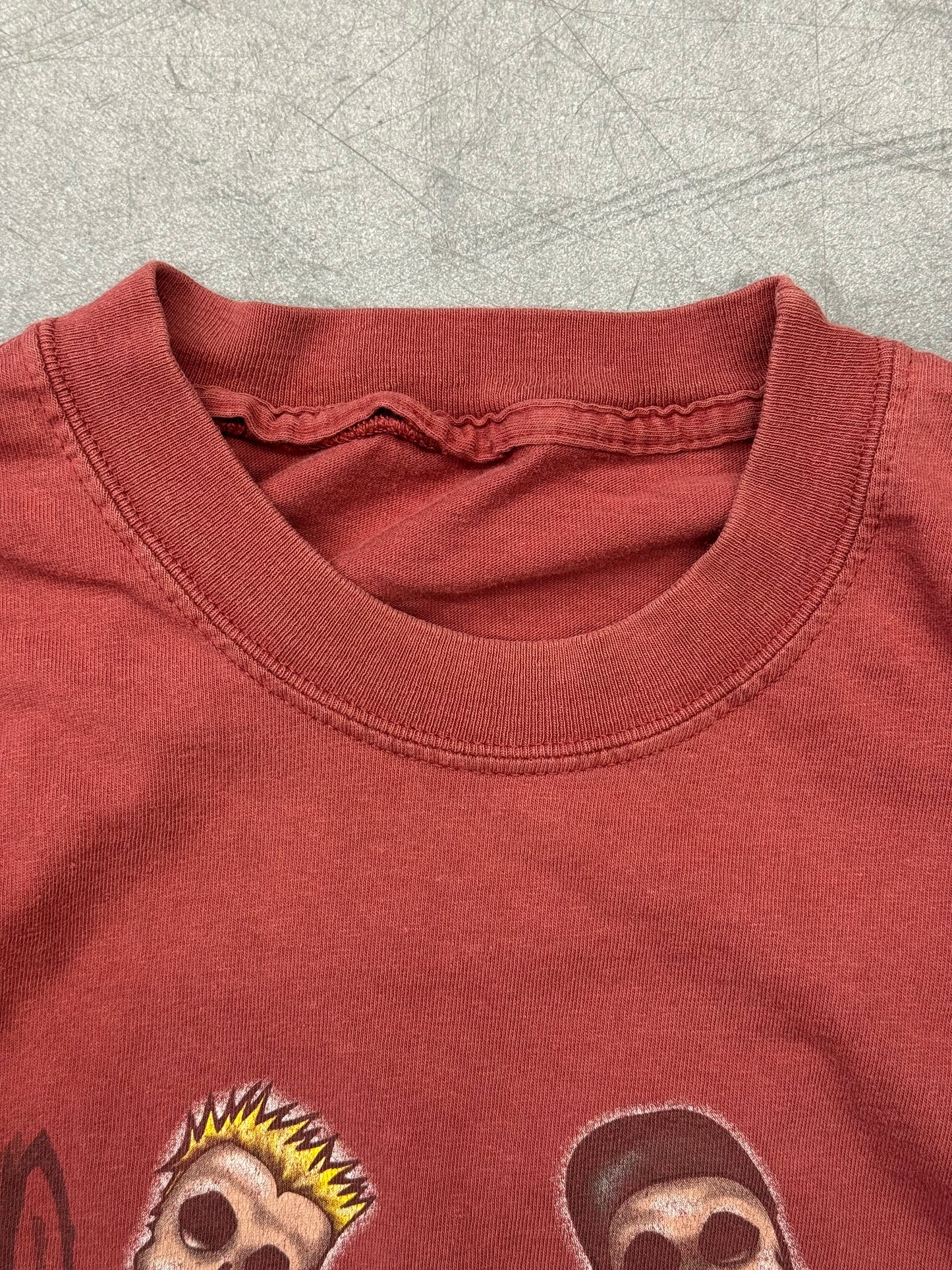 2001 KORN SADIDA SKULLS CARICATURE TEE (PULLED TAG)