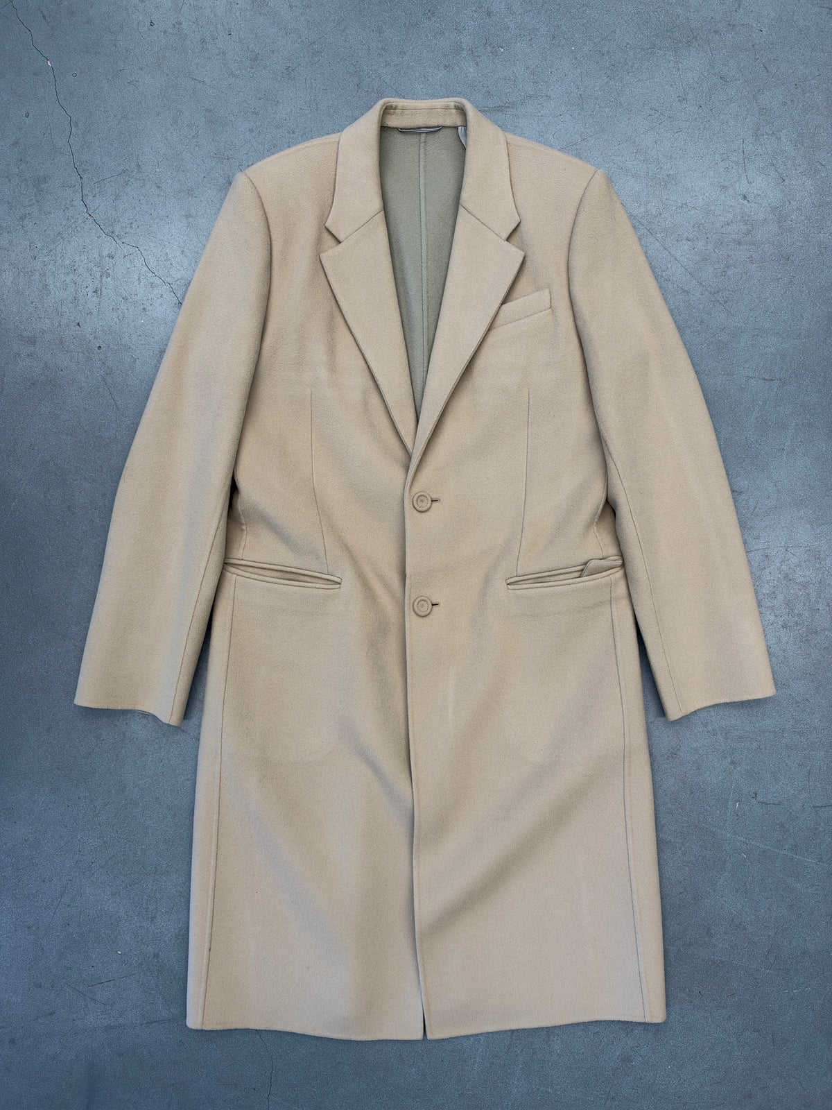 90S CHRISTIAN DIOR WOOL TRENCH COAT