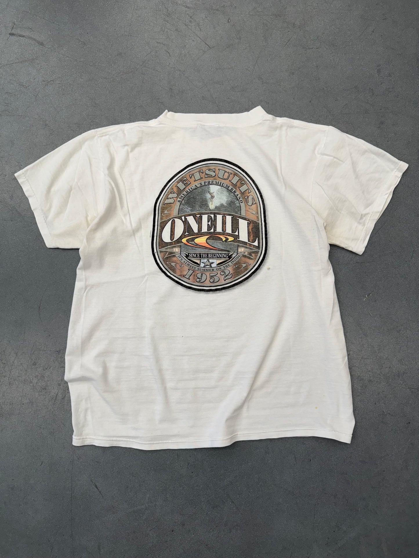 1990 O'NEILL WETSUITS 1952 TEE (O'NEILL TAG)