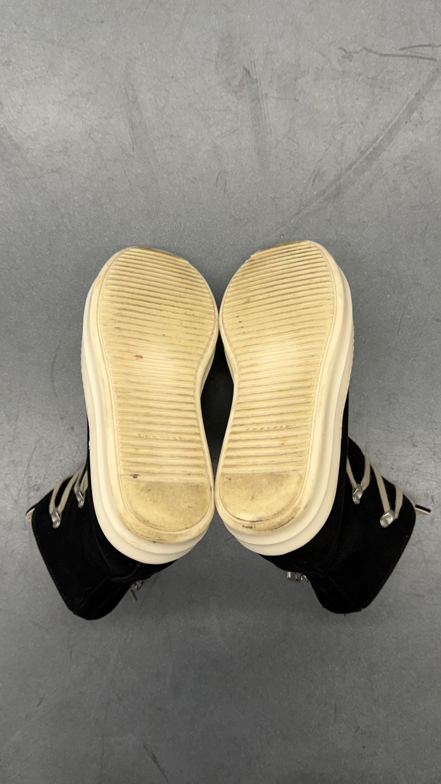 RICK OWENS DRKSHDW HEXA HIGH-TOP SNEAKERS