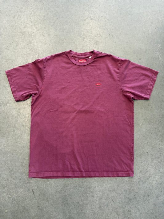 SUPREME SMALL BOX TEE - BURGUNDY