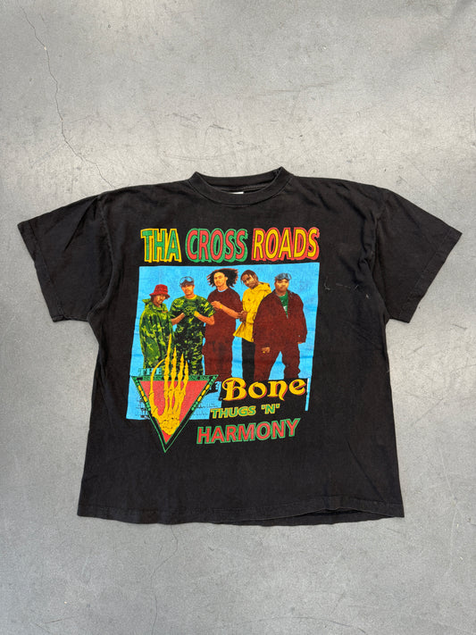 90'S BONE THUGS 'N' HARMONY THA CROSSROADS RAP TEE (FADED BAY CLUB TAG)