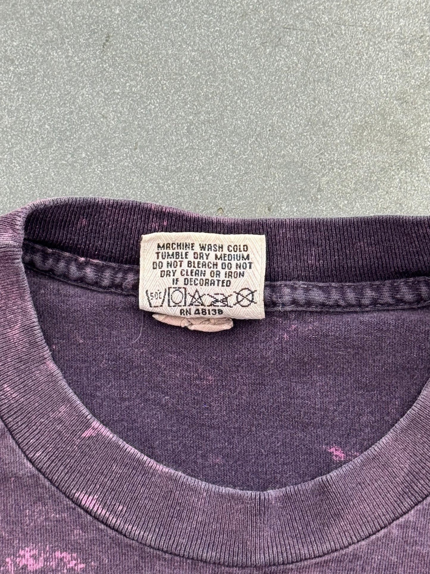 90S MIAMI HEAT PURPLE FADED TEE (NUTMEG TAG)