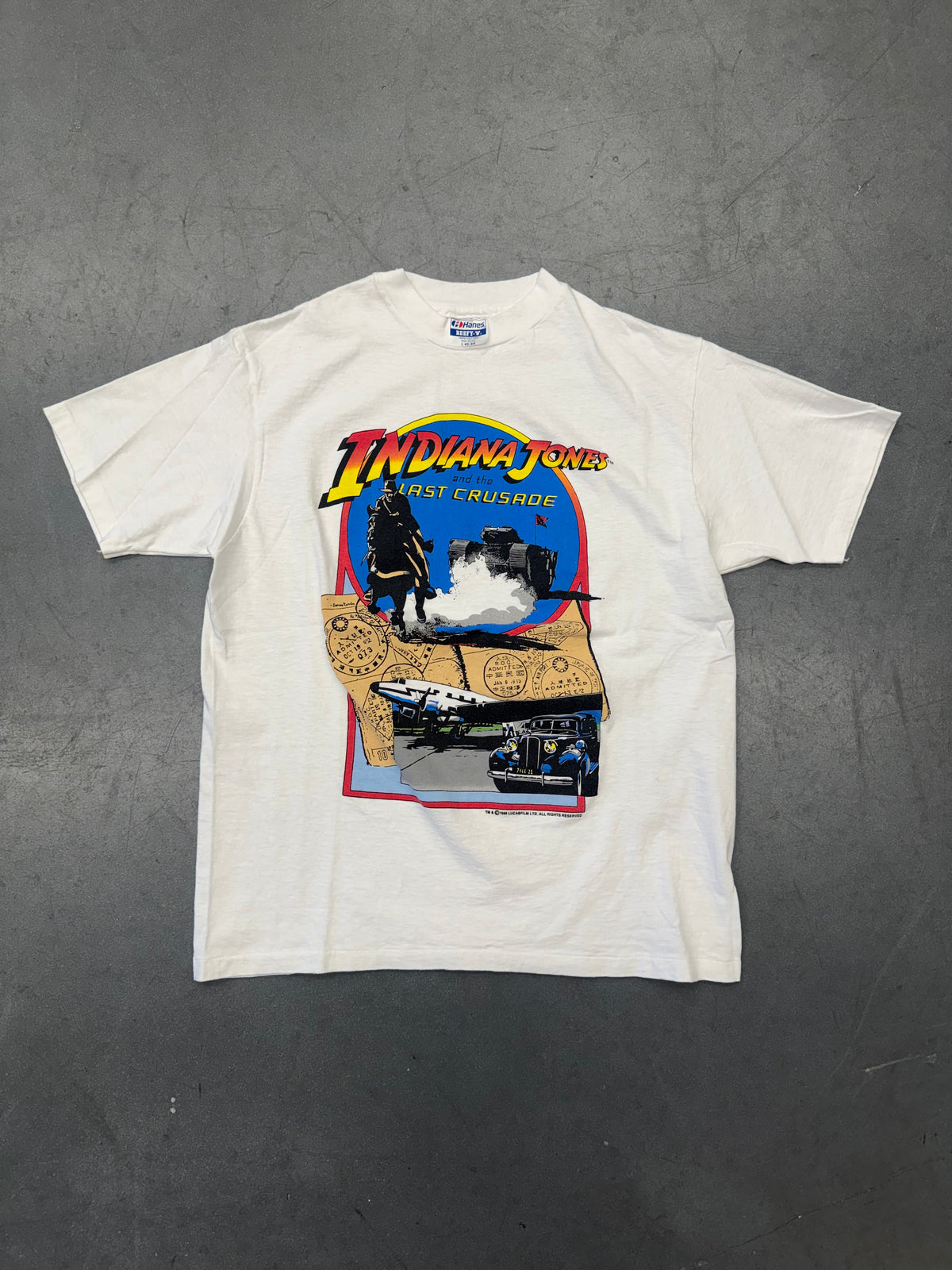1989 INDIANA JONES AND THE LAST CRUSADE TEE