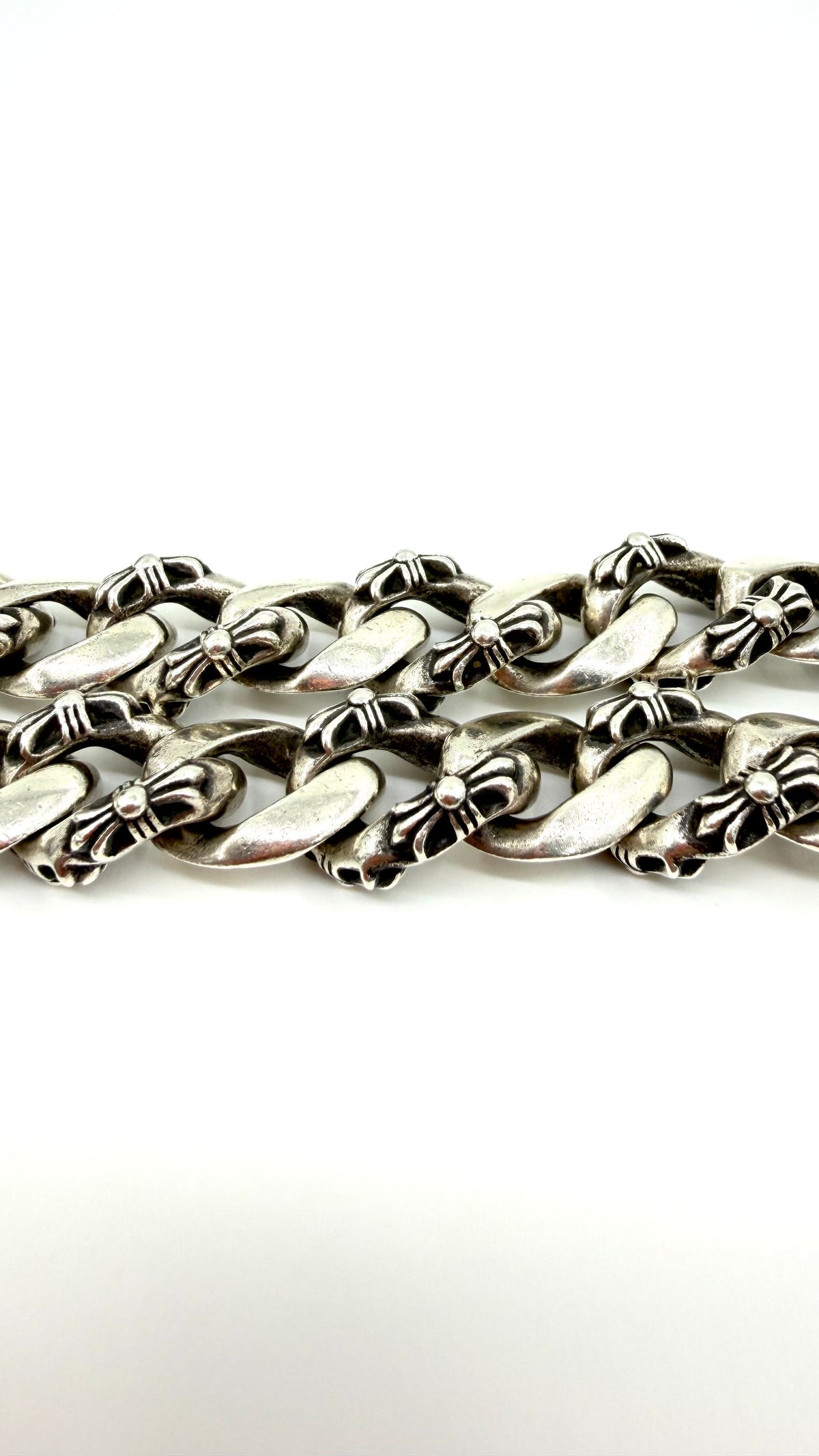 CHROME HEARTS EXTRA FANCY SILVER WALLET CHAIN (16 INCH)