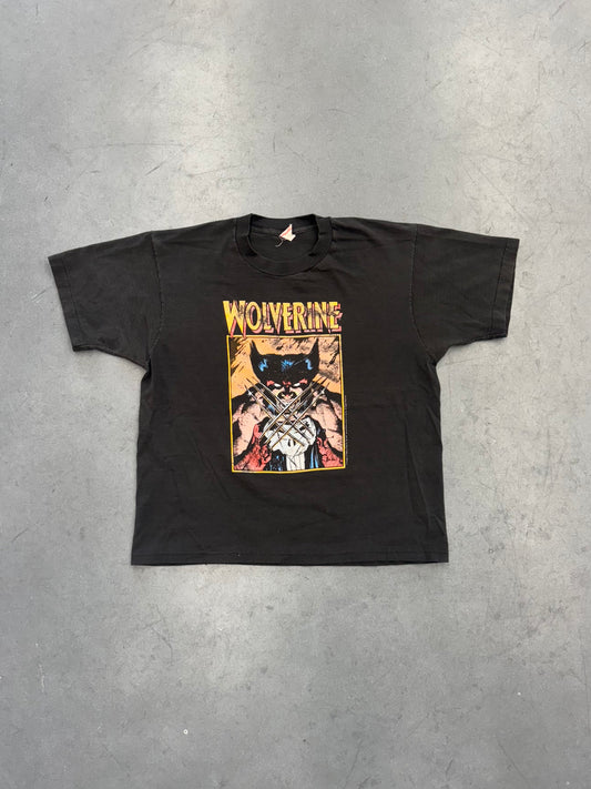 1989 MARVEL COMIC IMAGES WOLVERINE VS PUNISHER TEE (FOTL TAG)
