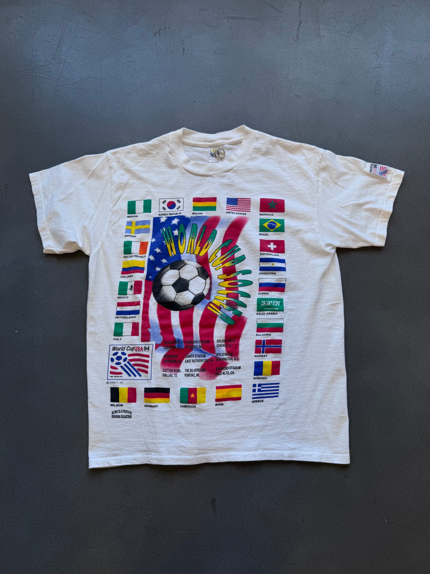 1994 WORLD CUP SOCCER LOGO 7 TEE (COMPETITOR TAG)