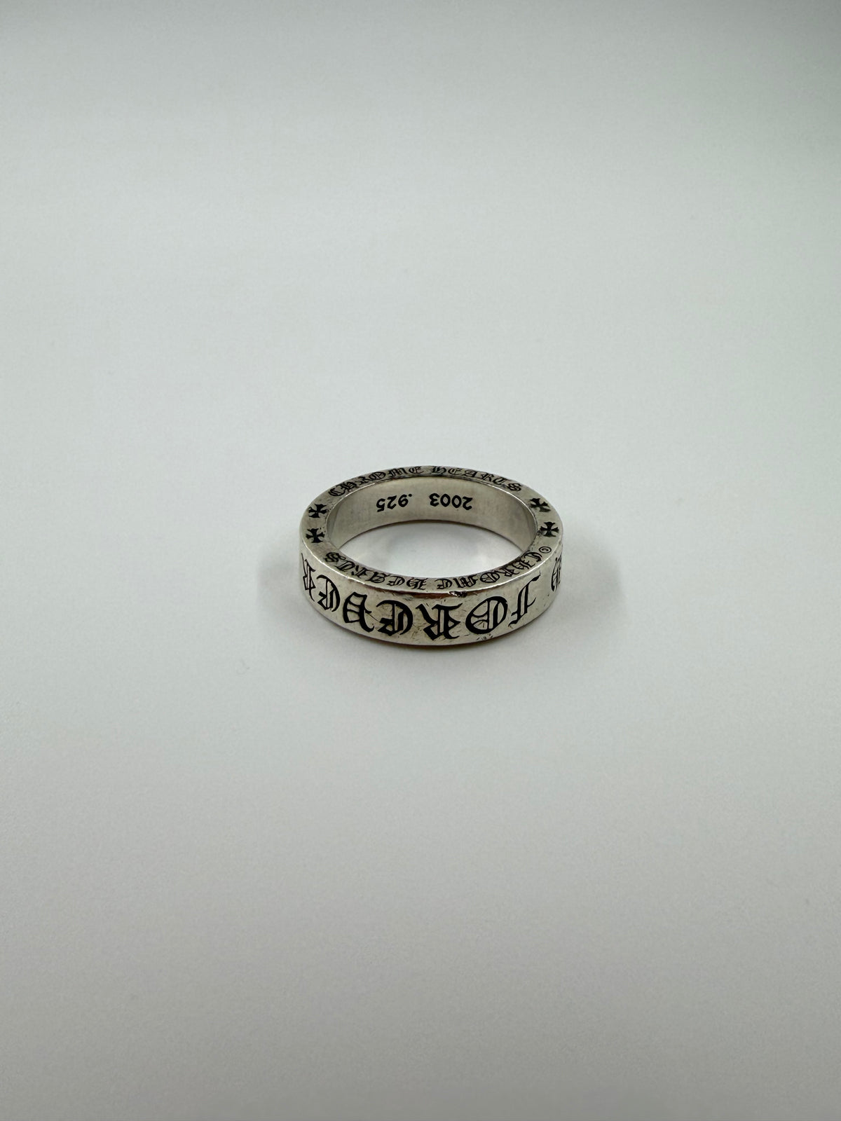 CHROME HEARTS CH FOREVER SPACER SILVER RING (11.5)
