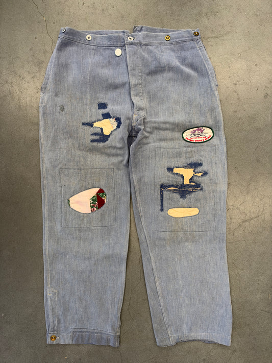 BETTER WITH AGE BELMOND '50S BUCKLE-BACK TROUSER - 36