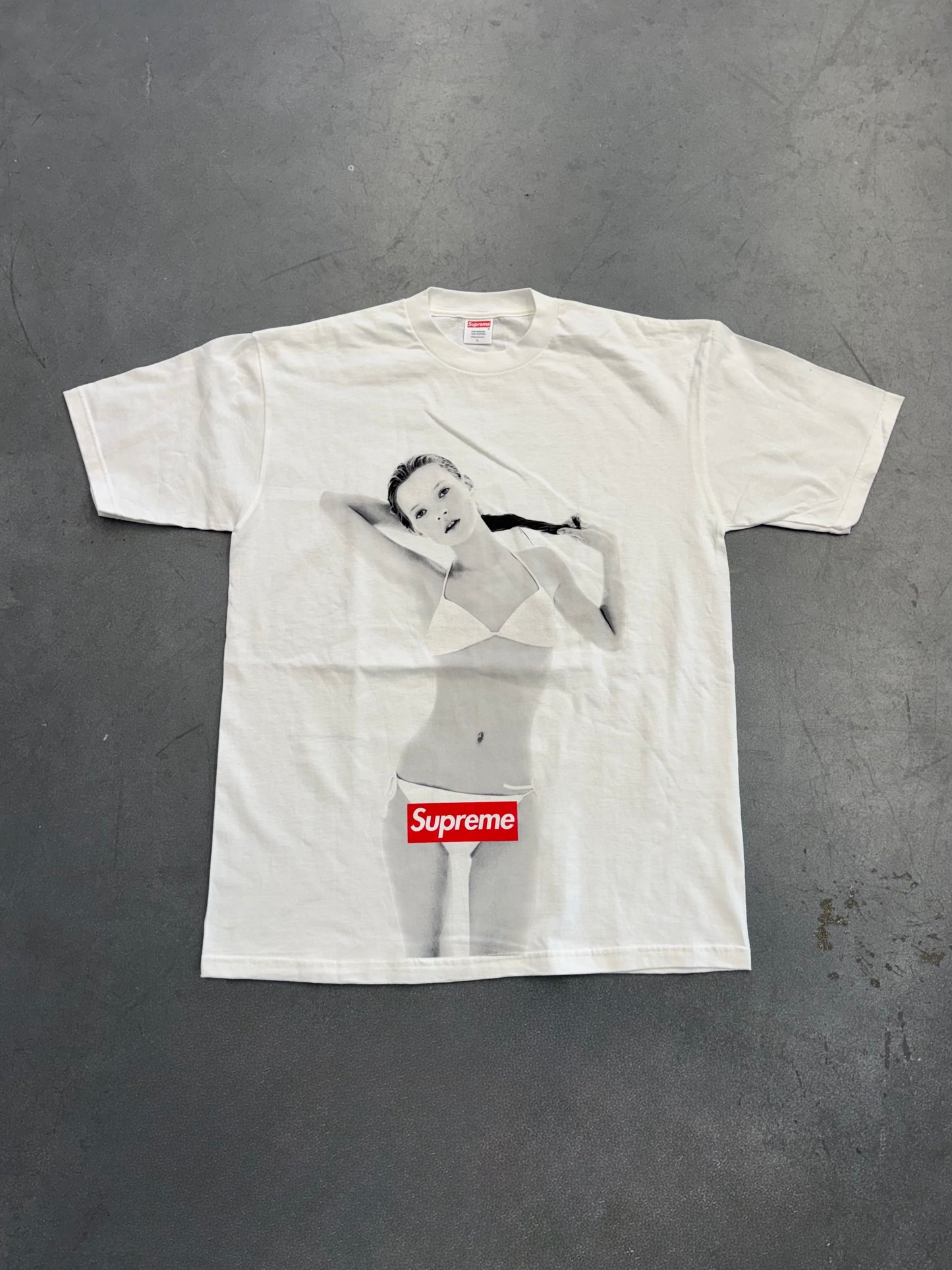 2004 SUPREME NYC 10TH ANNIVERSARY KATE MOSS BOX LOGO TEE