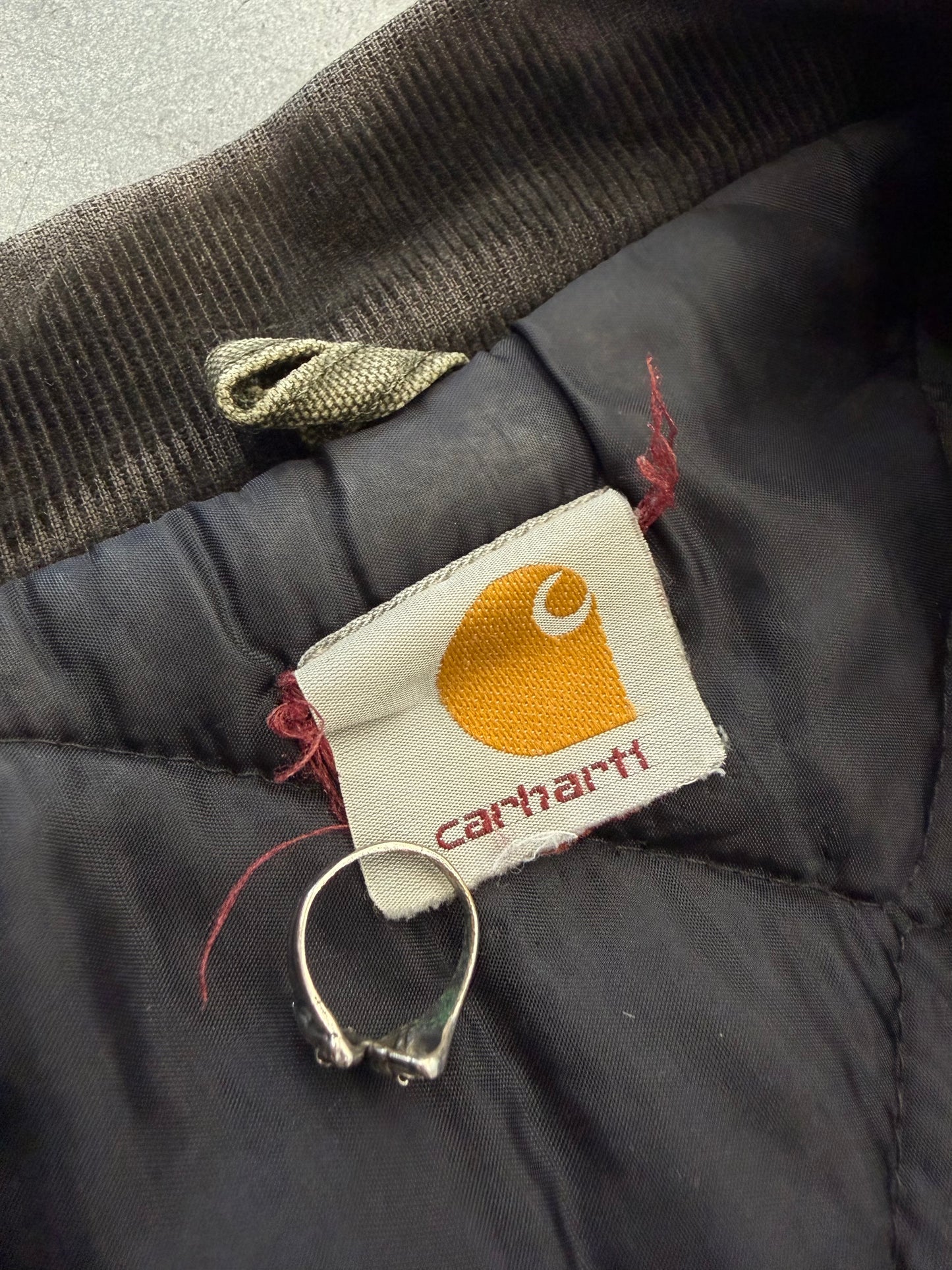 90'S CARHARTT TRADITIONAL ZIP-UP ARCTIC QUILT LINED JACKET (CARHARTT CUT TAG)