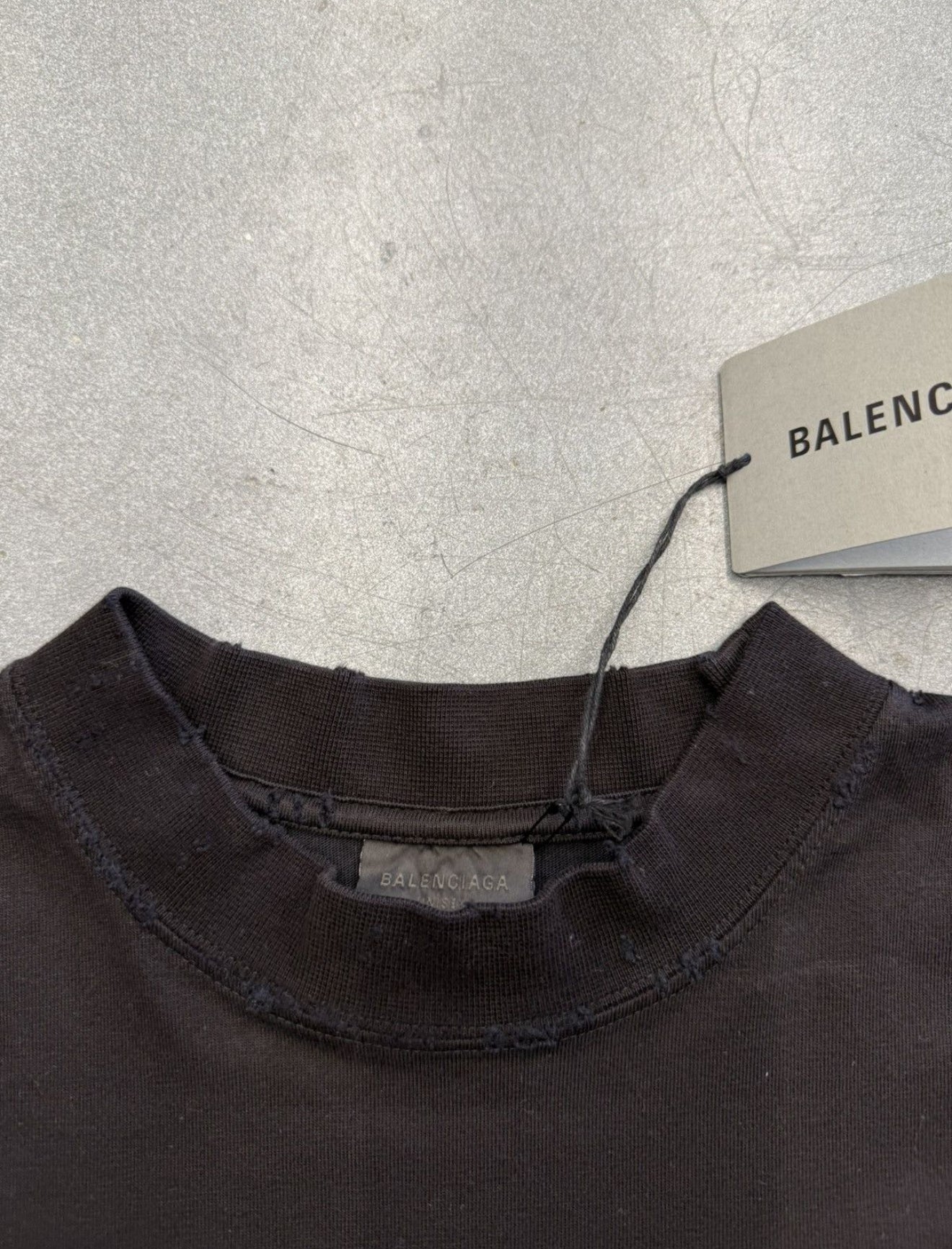 BALENCIAGA TO MY LOVE TEE BLACK LARGE NWT