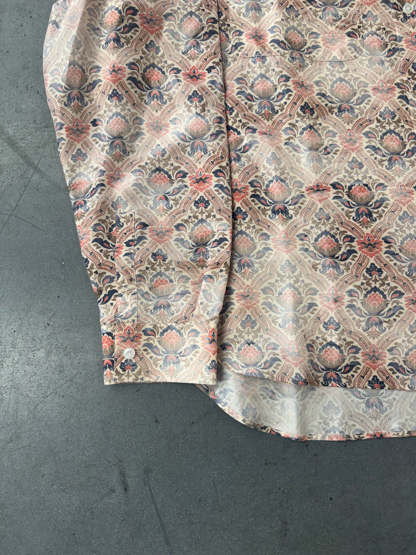 2021 DIOR X AMOAKO BOAFO MEN SILK LS SHIRT