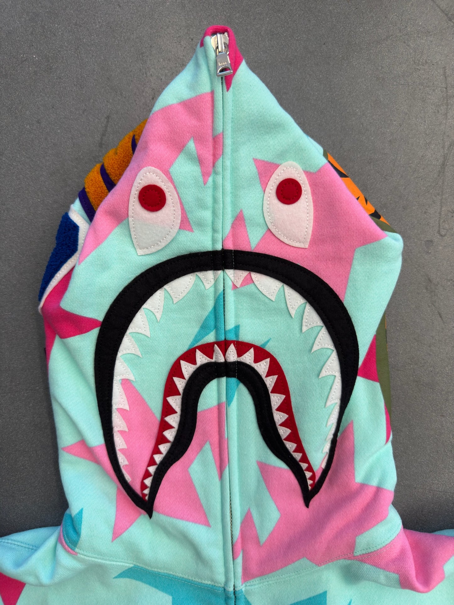 BAPE MIAMI STORE BAPE STA PRINT FULL-ZIP SHARK HOODIE