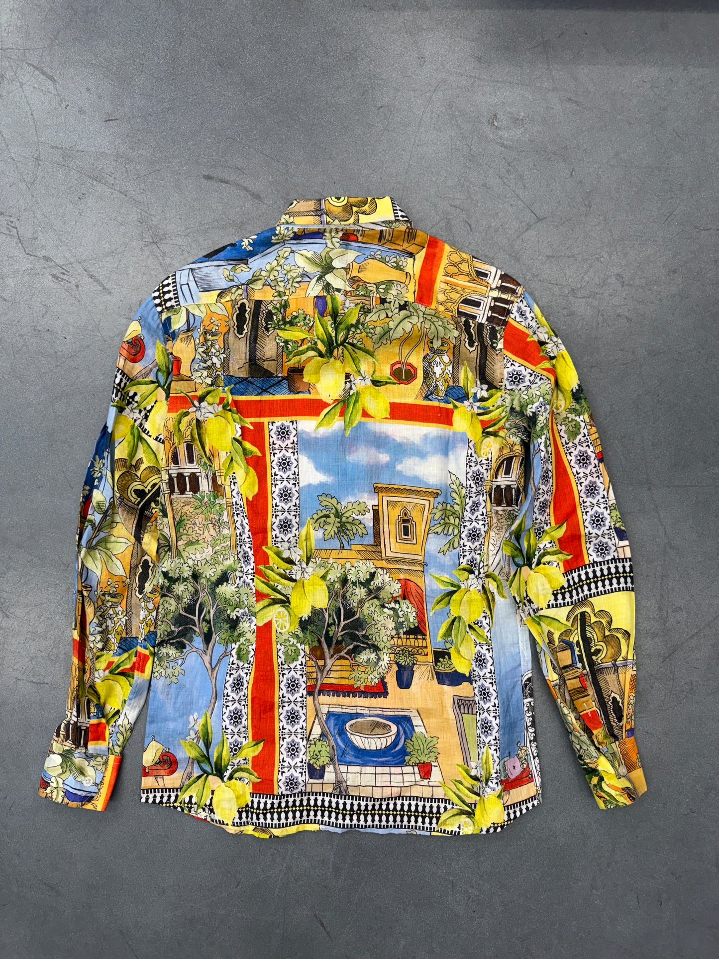 GIUSEPPE ANNUZIATA SICILY LEMON BUTTON DOWN SHIRT