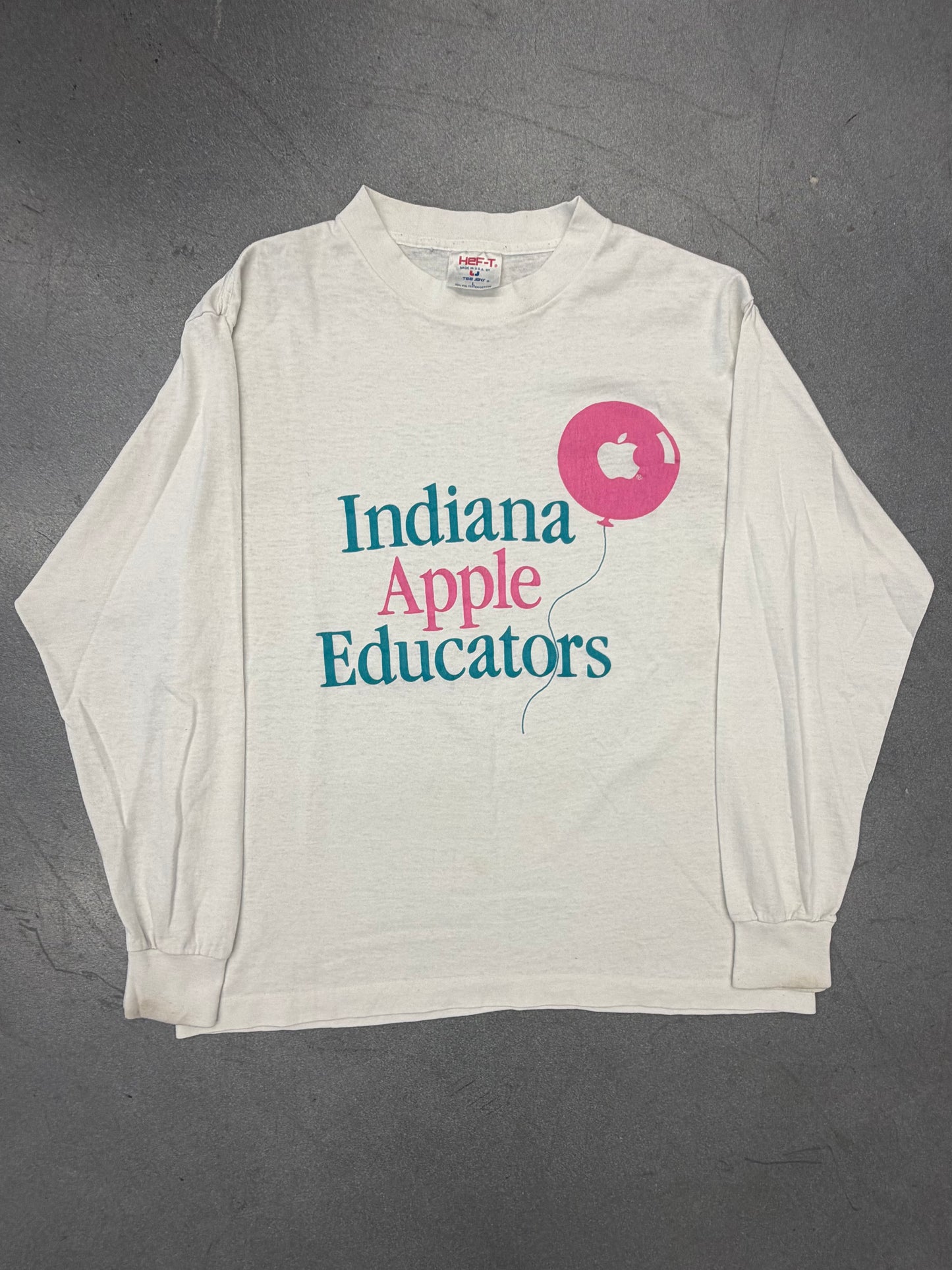 90'S INDIANA APPLE EDUCATORS LS TEE (HEF-T TAG)