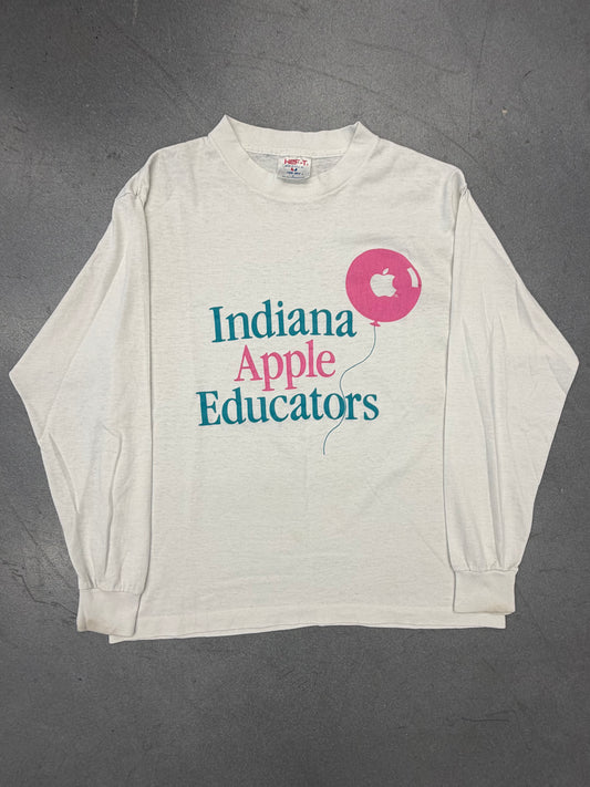 90'S INDIANA APPLE EDUCATORS LS TEE (HEF-T TAG)
