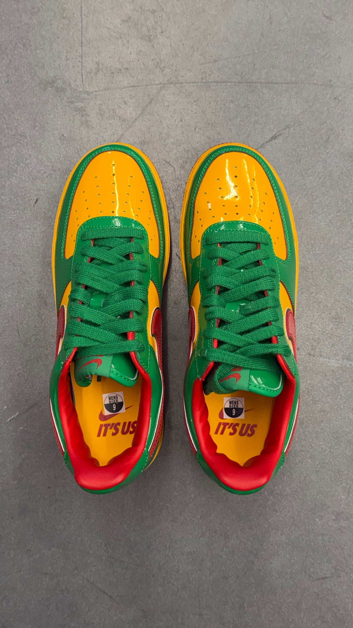 2025 NIKE AIR FORCE 1 LOW LIL YACHTY CONCRETE BOYS - LUCKY GREEN