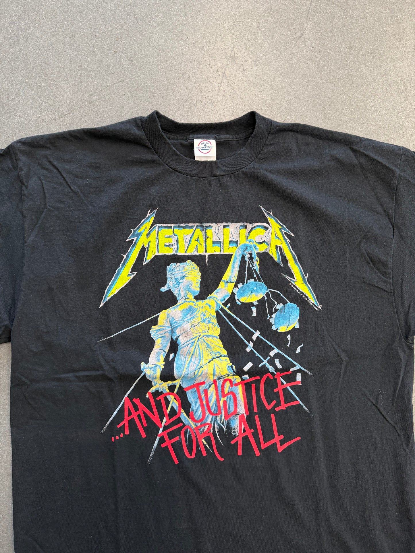 Y2K METALLICA AND JUSTICE FOR ALL TEE (DELTA PRO WEIGHT TAG)