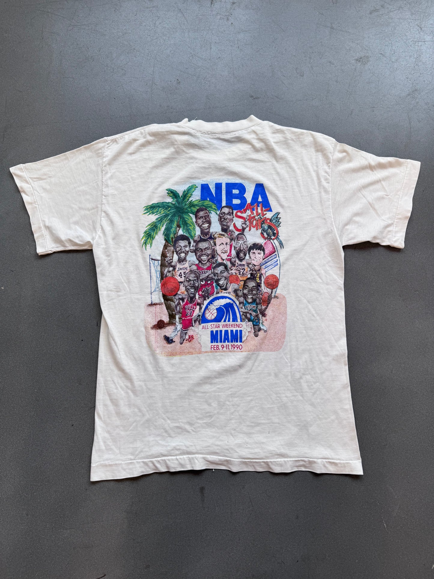 1990 NBA ALL-STAR WEEKEND EAST VS WEST TEE (PULLED TAG)