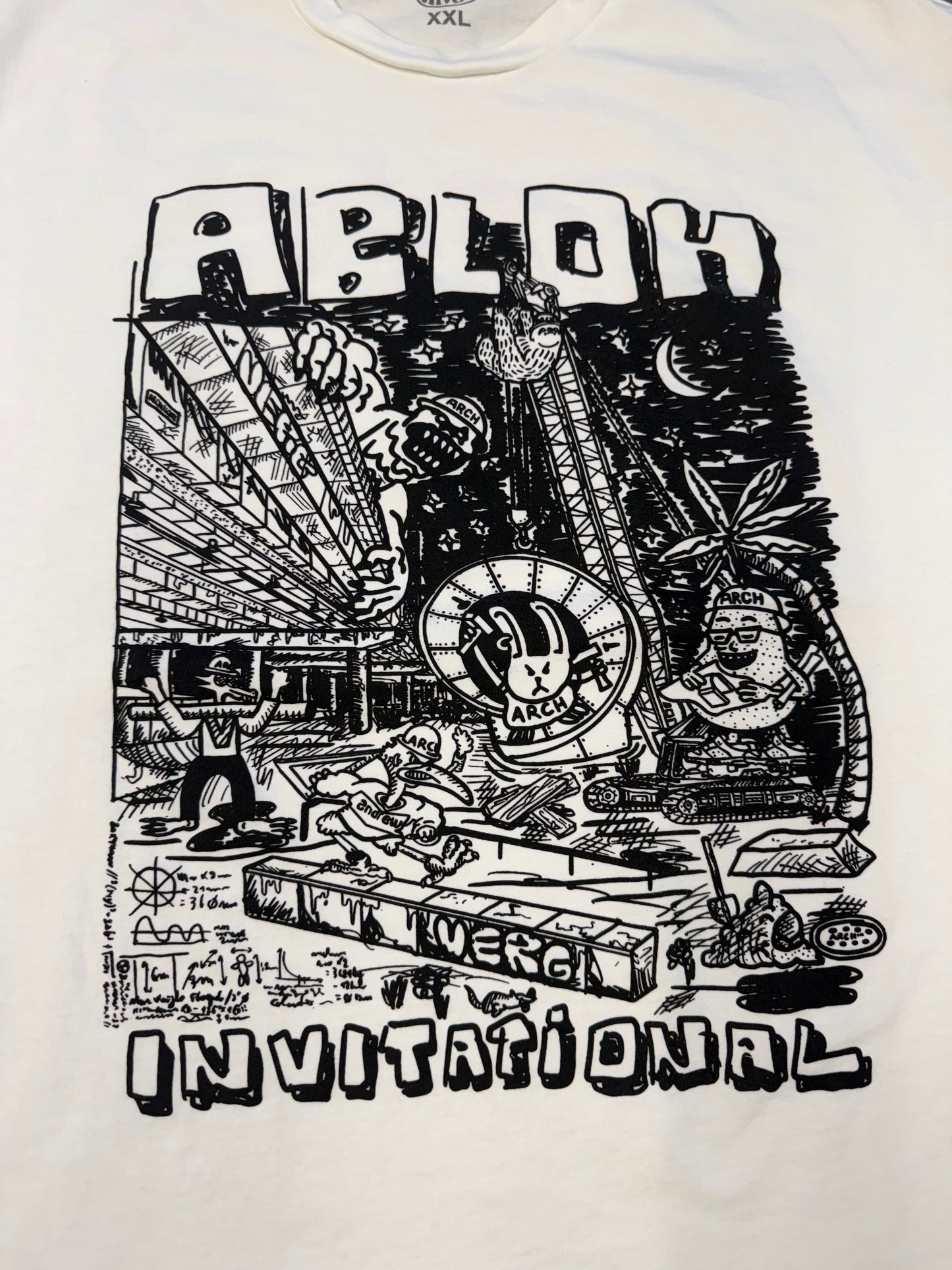 2023 ARCH X ABLOH INVITATIONAL CONSTRUCTION ZONE TEE - WHITE (2XL)