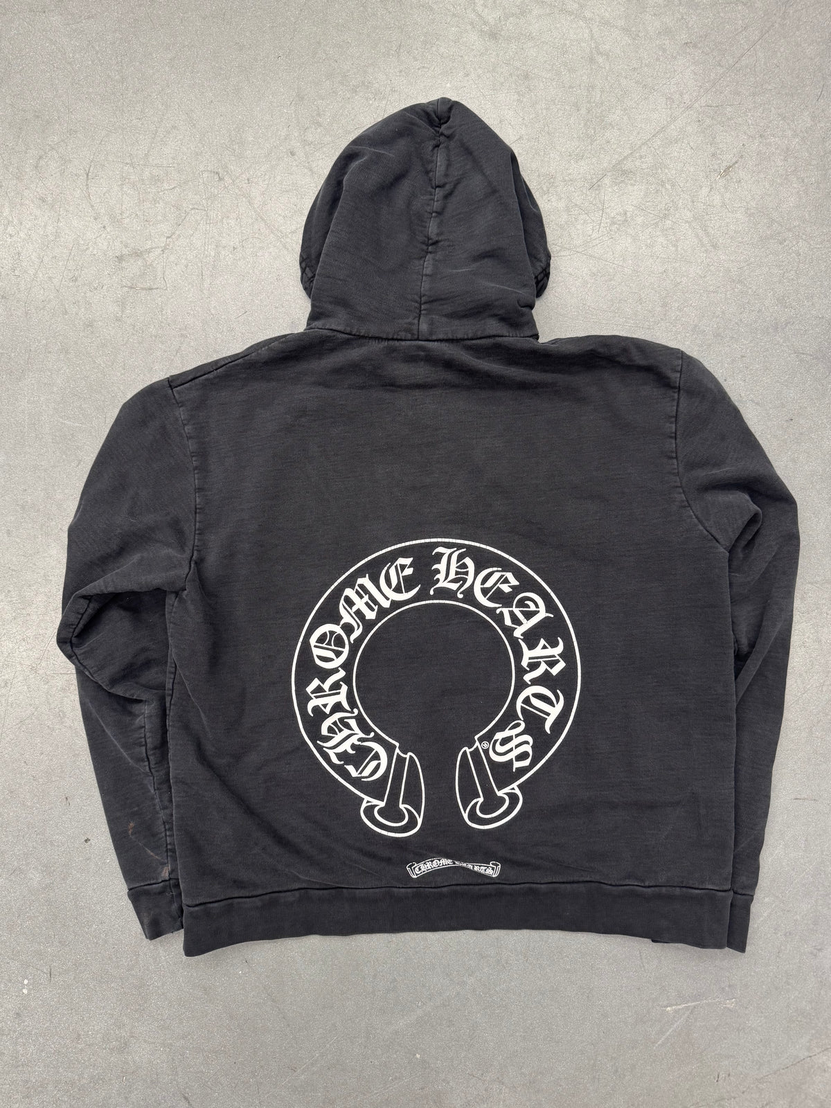 CHROME HEARTS MATTY BOY CHOMPER HORSESHOE PULLOVER HOODIE - BLACK
