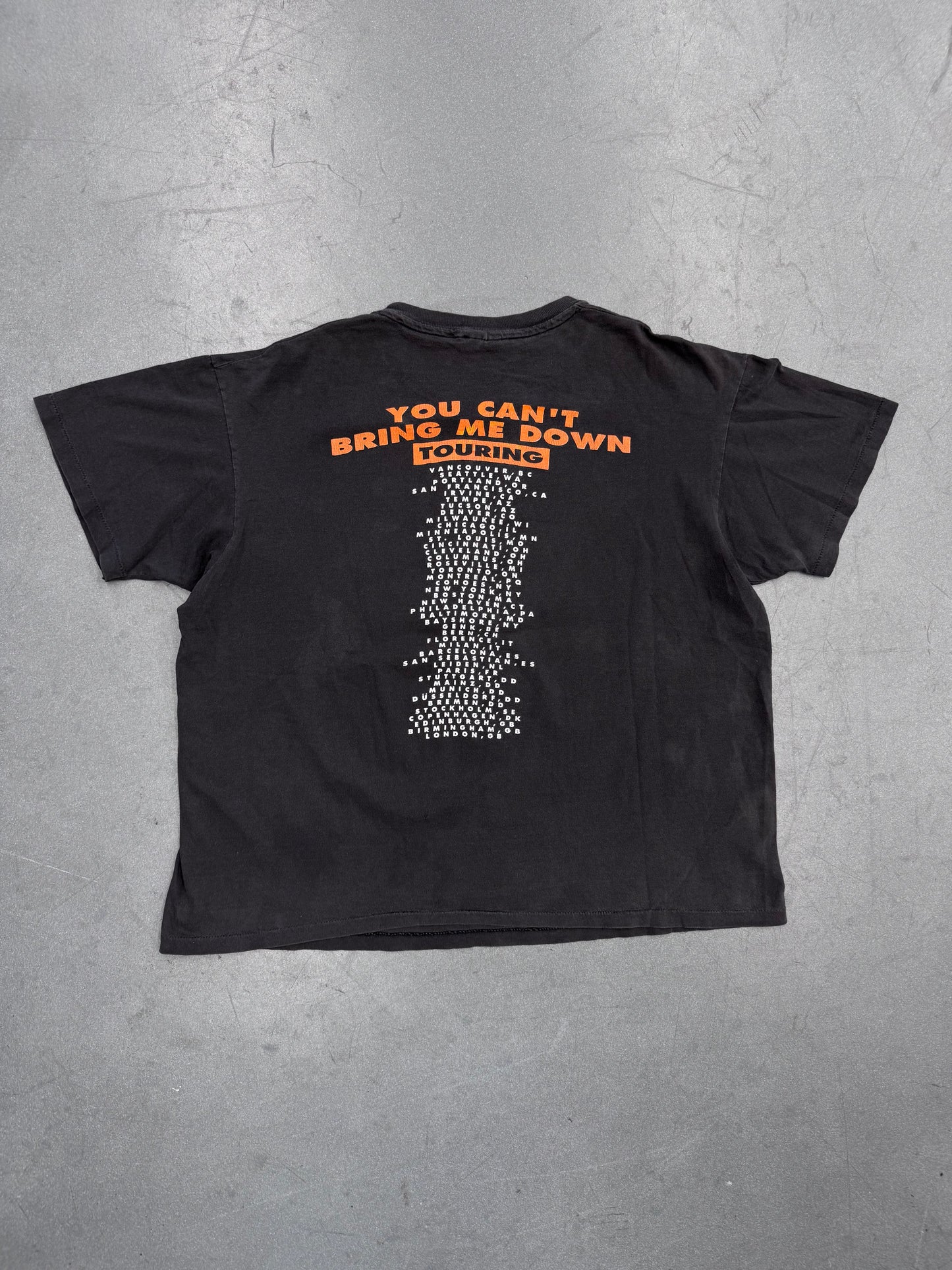 1990 SUICIDAL TENDENCIES YOU CAN'T BRING ME DOWN TOUR TEE (HANES TAG)