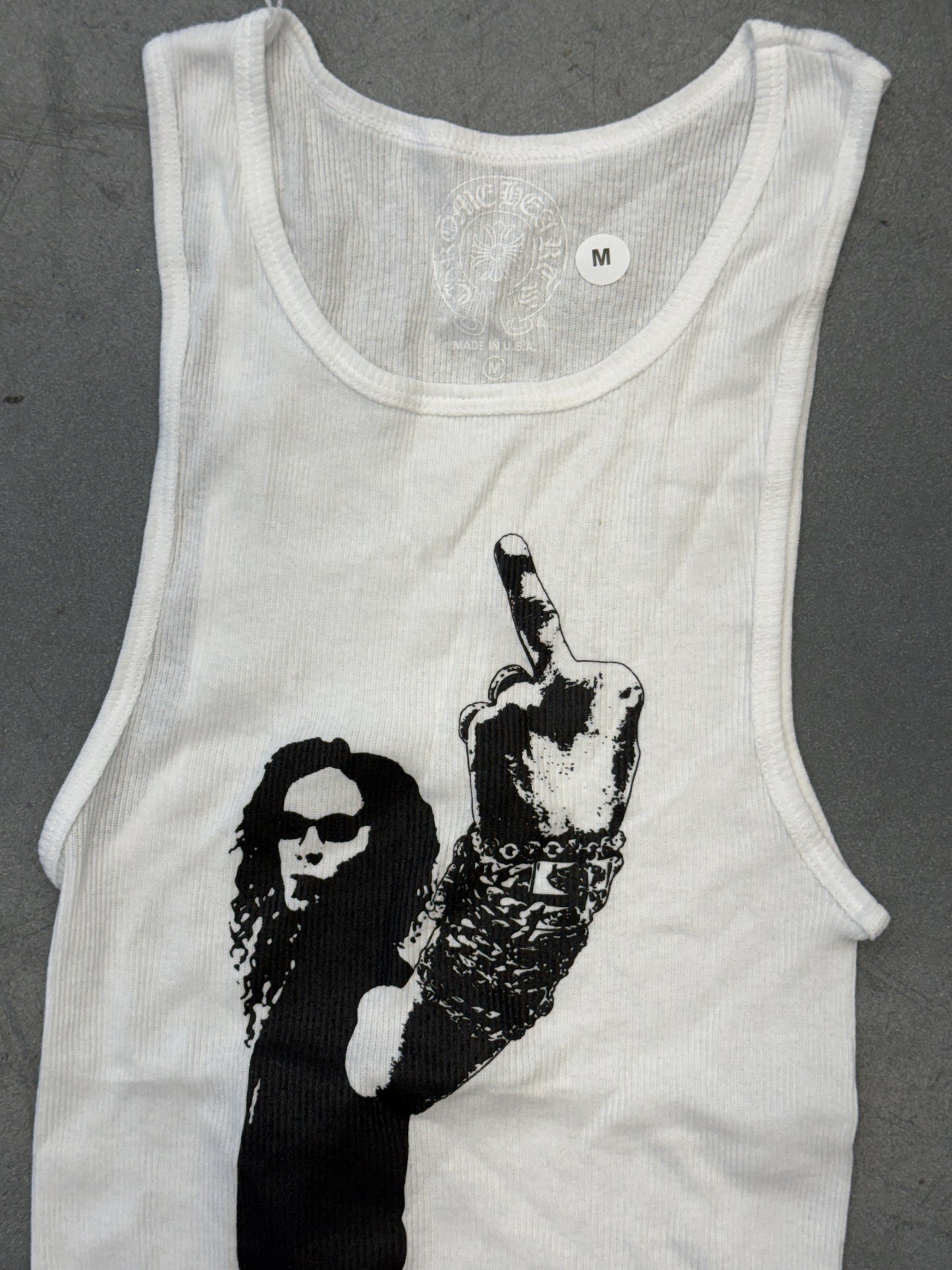 CHROME HEARTS RS FU TANK TOP - WHITE