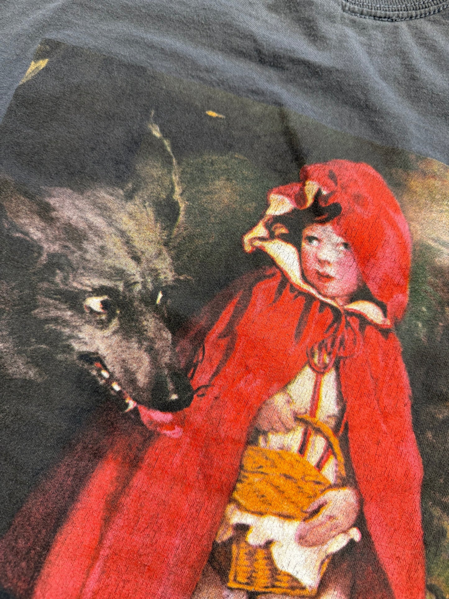 FW12 SUPREME LITTLE RED RIDING HOOD TEE - GREY (M)
