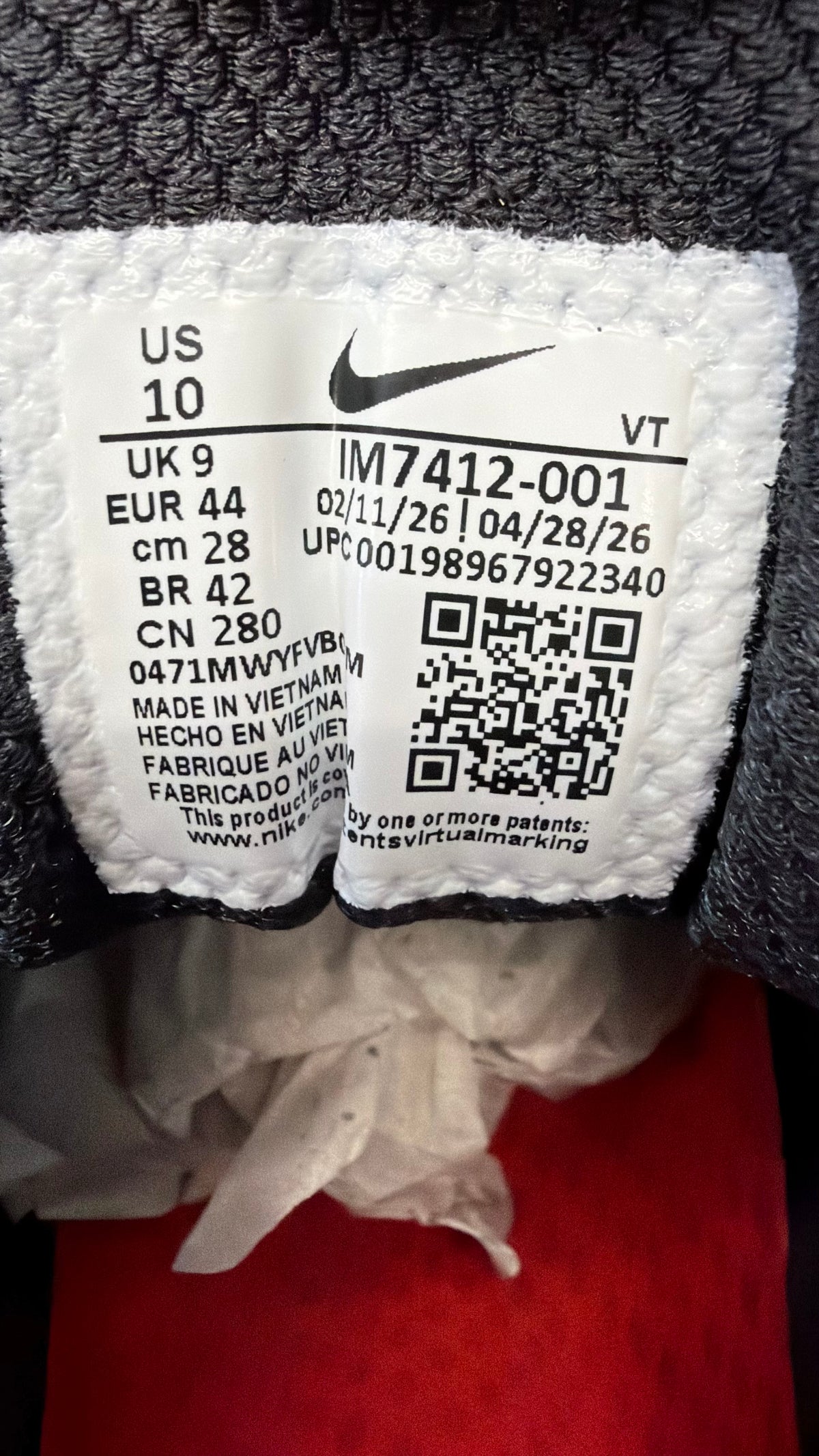FW26 SUPREME NIKE AIR MAX 2001 ECSTASY PLUS SP - BLACK