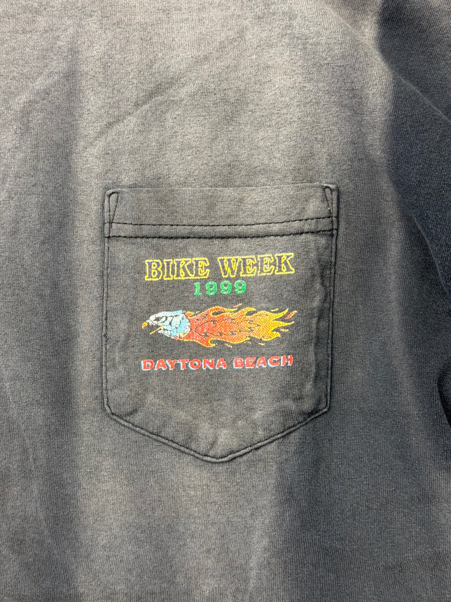1999 FLAMING EAGLE DAYTONA, BEACH BIKE WEEK TEE (MURINA TAG)